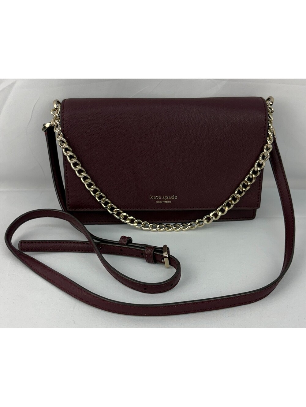 Kate Spade New York Cameron Convertible Burgundy Crossbody Bag WKRU5843